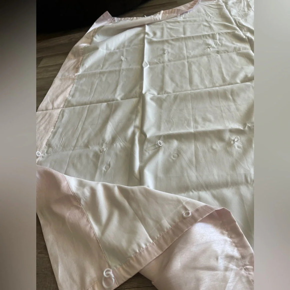 Simply Shabby Chic Balloon Valance Soft Pink Window Shade Faux Silk New curtains - Picture 9 of 9